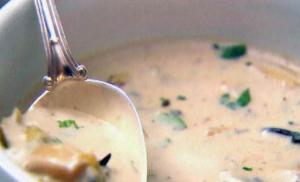 Густой крем суп из шампиньонов