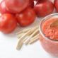 Horseradish with tomatoes and garlic - food preparation and basic seasoning recipe