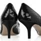What types of heels are there: Viennese, wedge-shaped, glass, stiletto heels?