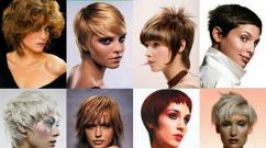 Short women's haircuts and fashionable hairstyles